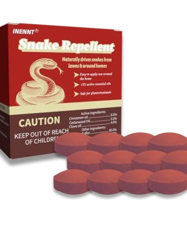 Snake Repellent for Yard & Home Areas - Outdoor/Induce Deterrent Formula, Plant-Based,Pet & Child Safe, 12 PCS Covers Up to 650 Sq.Ft