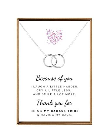 VIY Personal Card Tribe necklace, Friendship necklace for women, Tribe gifts, Squad gifts