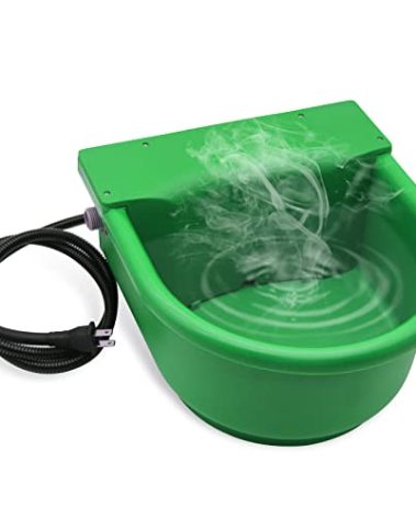 Automatic Heated Horse Waterer Bowl, 4L Large Capacity Farm Heated Water Bowl Constant Temperature Dispenser with Float Control for Pet Dog Goat Chicken and Other Animals,Outdoor Thermal-Bowl