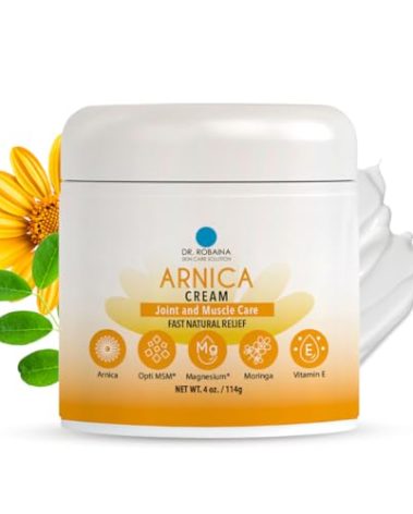 Dr. Robaina Arnica Bruise Cream 4 oz – Concentrated Arnica & Vitamin K Moisturizer for Skin That Looks More Even After Bumps & Cosmetic Touch-Ups – Fast-Absorbing, Non-Greasy, Made in USA