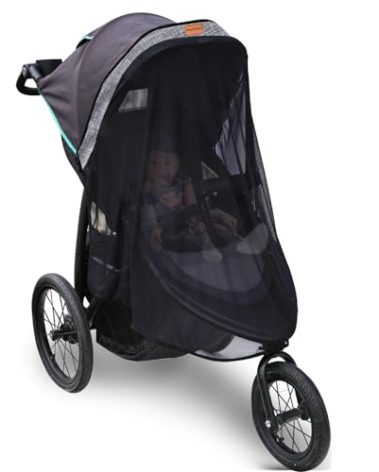 Stroller Sun Shade - Universal Stroller Sun Shade for Travel Strollers, Jogging Strollers; Baby and Toddler Travel Essential; Safely Blocks Up to 97% of UV, Easy to Install