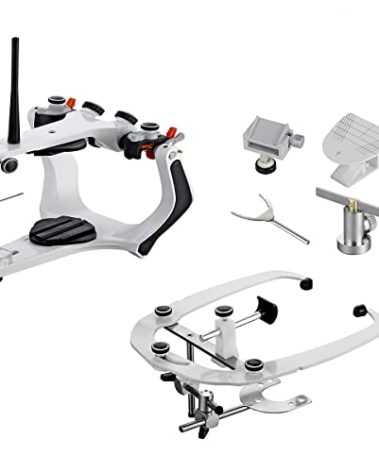 VIBURISH High Precision Lab Semi Adjustable Articulator with Facebow Carry Aluminum Box