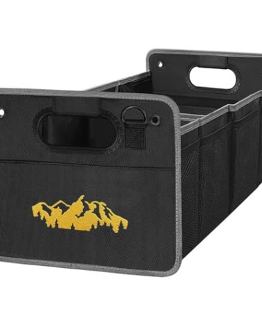 Car Trunk Organizer for Subaru Outback Crosstrek Forester Ascent Impreza WRX Legacy Accessories, Car Trunk SUV Accessories for Men & Women, 600D Oxford Polyester Trunk Storage Organizer Box (ORANGE)