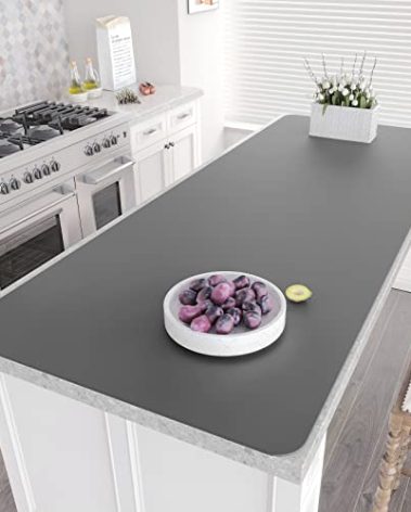 Warome Silicone Mat,78.7”x 23.6” Heat Resistant Mats for Countertop,Extra Large Countertop Protector Mat, Multi-functional Cuttable Kitchen Counter Mat, Silicone Mats for Kitchen Counter/Crafts- Grey