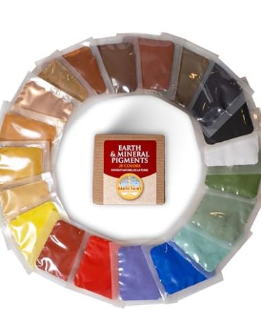 Natural Earth Paint Pigment Sample Pack – 20 Non-Toxic, Archival Earth & Mineral Pigments for DIY Paint – Eco-Friendly, Sustainably Sourced Colors – No Fillers or Additives