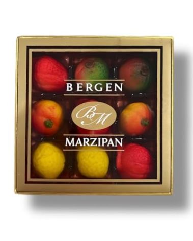 Assorted Marzipan Fruit - 9 Pieces (4 oz)