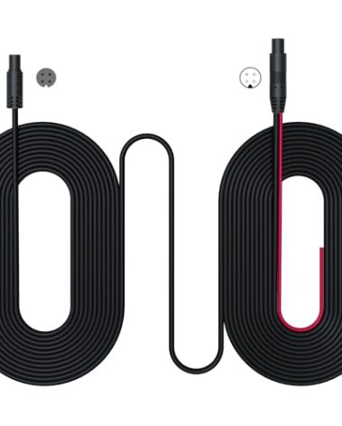 pelsee 4-pin 33ft Rear Cam Extension Cable, Dash Cam Rearview Backup Camera Extension Cord, Reverse Camera Extension Wire, Suitable for P12 Pro/S12 Pro/P12 Plus/P10 Plus/P2 Trio/P1 Duo/P3