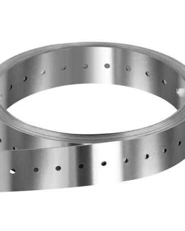 GBGS 32ft Perforated Strap Tie Brace,1-5/8" Width Metal Coil Strapping,27 Gauge,Stainless Steel 304