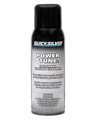 Quicksilver 858080Q03 Power Tune Internal Engine Cleaner for 2-Stroke, 4-Stroke and Fuel-Injected Gas Engines - 12 Oz.