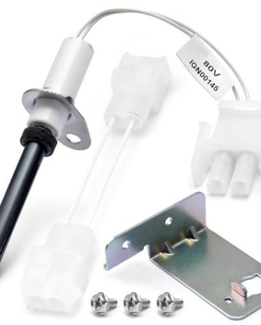 80 Volt IGN00145 Furnace Ignitors for Furnace Igniters Compatible with Trane IGN145, Hot Surface Silicon Nitride Ignitors kit with Mounting Screws