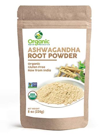 Organic Ashwagandha Root Powder -8 Ounce | Lab Tested for Purity | Resealable Kraft Bag,Non-GMO, Indian Ginseng, Withania Somnifera -100% Raw from India, by SHOPOSR (8 oz)