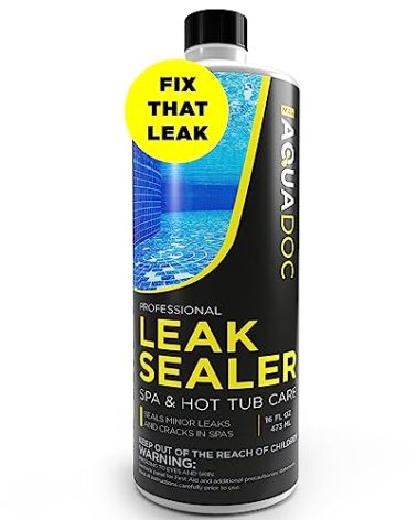 Hot Tub Leak Sealer to Fix Leaks Easily - Spa Leak Sealer 16oz, Advanced Spa Repair Chemical Made in the USA - AquaDoc