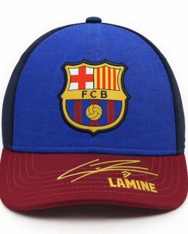 FC Barcelona Cap, Barça Original Colors Kid. Soccer Caps for Kids. Sport Caps. Officially Licensed F/C Barcelona Adjustable Caps. Lamine Yamal Junior Cap. Original Gift. Red