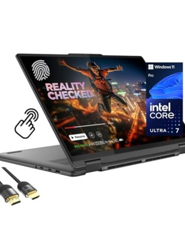 Lenovo Yoga 7i 2-in-1 Laptop, 16" 2K Touchscreen Display, Core Ultra 7 155U (Up to 4.80 GHz), 16GB DDR5, 1TB PCIe SSD, Wi-Fi 6E, Backlit KB, FP Reader, TB 4, Webcam, Keypad, PDG HDMI, Win 11 Pro