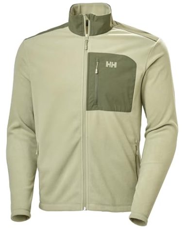 Helly-Hansen Daybreaker Block Jacket - Men's Lightweight Fleece Jacket, Versatile & Breathable Outdoor Sportswear, Navy Blue, 463 Light Lav - XL