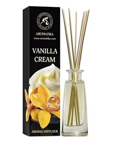 Vanilla Cream Aroma Diffuser 3.4 Fl Oz (100ml) - Reed Diffuser - Room Fragrance - Home Fragrance - Air Freshener - Vanilla Cream Scented Diffuser - Gift