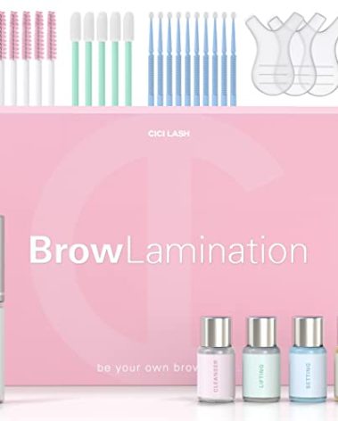 Brow Lamination Kit by CICI | Professional Instant DIY Eyebrow Lamination Lift Kit with Keratin Conditioning for Fuller, Thicker, Beautiful Brows | Easy to Use & Long Lasting Results