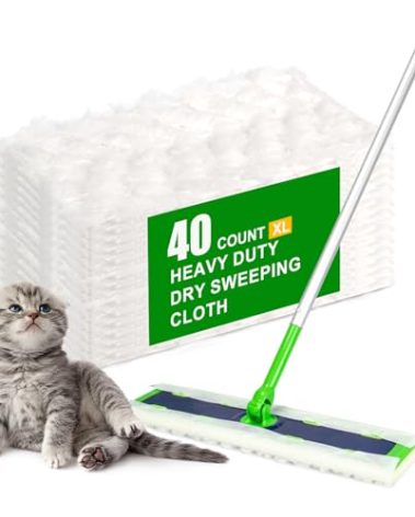 40 Count XL Heavy Duty Dry Sweeping Cloths for Swiffer Sweeper XL Mop - Disposable Pet Mopping Refills for Swiffer X-Large Sweeper - Thickened Multi-Surface Dry Pads Refill for Floor Cleaning