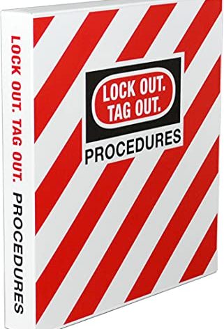 UniKeep Lockout/Tagout Procedure Binder with Metal D-Rings - 1.5 Inch Spine
