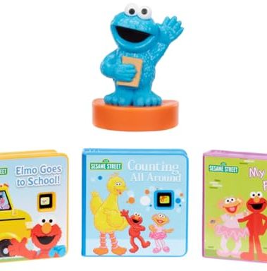 Little Tikes Story Dream Machine Sesame Street Cookie Monster & Friends Story Collection, Storytime, Books, Audio Play Character, Gift and Toy for Toddlers and Kids Girls Boys Ages 3+