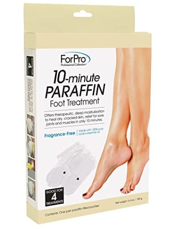 ForPro Professional Collection 10-Minute Paraffin Foot Treatment, Spa and Home Treatment Booties, Fragrance Free, One-Pair