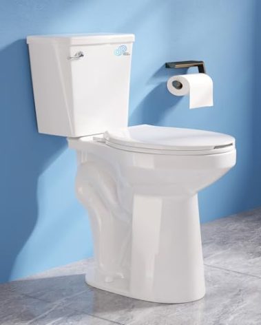 Simple Projet Tall Toilets for Seniors 21 inch Extra High Toilets, Comfort Bowl Heigh 21", Seat Height 22", Two-Piece Toilet 1.28GPF Powerful, 12 Inch Rough-in, White Color, for Bathroom
