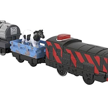 Thomas & Friends Motorized Toy Train Talking Diesel Engine with Sounds Phrases & Cow Cargo for Preschool Pretend Play Kids Ages 3+ Years