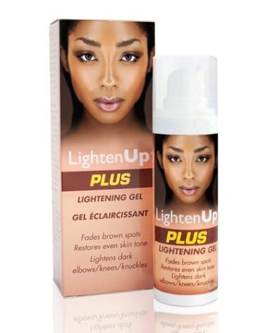 LightenUp Plus Brightening Gel with Pump - 1Fl oz / 30ml - With Coconut Oil and Alpha Arbutin