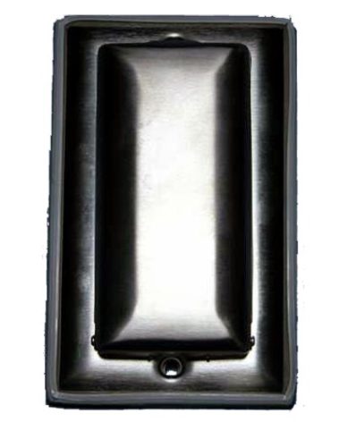 Marinco 7879CR-FI Marine Stainless Steel Waterproof Electrical Cover with Lift Lid (Fits GFCI Duplex Receptacles), Black