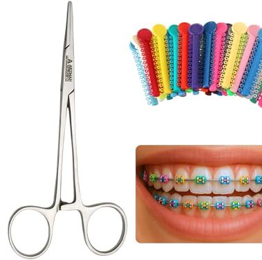 Ligas para Brackets Ortodoncia Dental braces color changing kit orthodontic Dental Ligature Ties for Brackets Change Braces Color Easily DIY Braces Color Kit 1040pcs