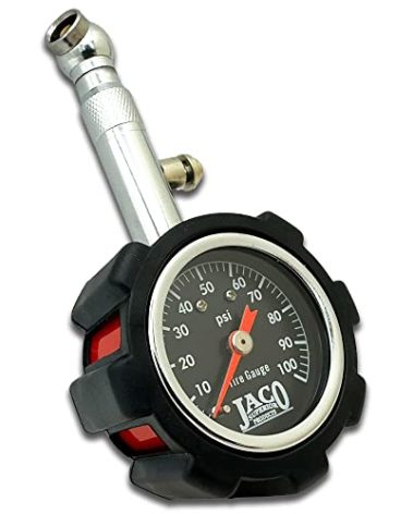 JACO Deluxe Tire Pressure Gauge - 100 PSI