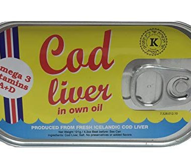 Threeline Icelandic Natural Cod Liver in Own Oil 121g / 4.3 Oz (5)