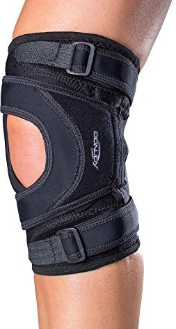 DonJoy Tru-Pull Lite Knee Brace - Mild to Moderate Support for Patella, Knee Arthritis, Instabilty, Post Surgery - Right Leg, Medium