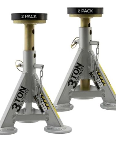 ESCO 3 Ton Performance Shorty Low Profile Jack Stands, 1 Pair