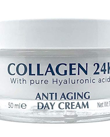 Delfanti-Milano • COLLAGEN 24K • Anti-Aging Day Cream • Face and Neck Moisturizer with pure Hyaluronic Acid • Made in Italy.