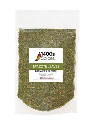 2oz Dried Cut Epazote Leaves, Hojas de Epazote Cortadas by 1400s Spices