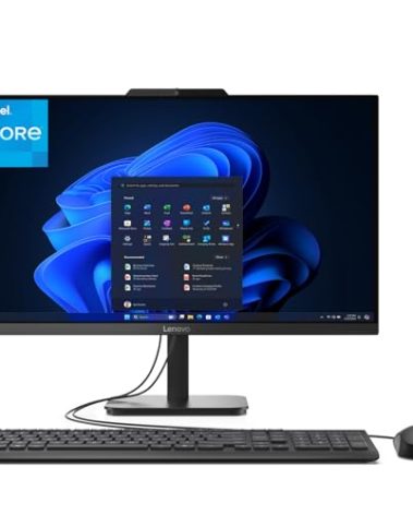 Lenovo 24" All-in-One Desktop Computer for Home Office, Intel 4-Core Processor, FHD Display, 32GB DDR4 RAM, 1TB PCIe SSD, WiFi 6, Bluetooth, Business AIO