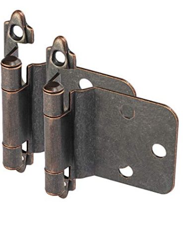 25 Pair Pack - Cosmas 16890-ORB Oil Rubbed Bronze Cabinet Hinge Variable Overlay with 30 Degree Reverse Bevel (Pair) [16890-ORB]