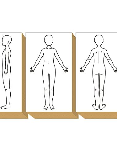 3 Pieces Wood Rubber Stamps Human Body Clinical Records Health Journal Record Set for DIY Crafting, Scrapbook, Painting, Letters Diary,Made in Japan Tokyo