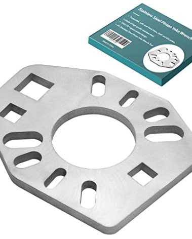 Stainless Steel Pinion Yoke Wrench Tool,Suitable for Various Styles of Yokes,Axles,Flanges;Fits for Most Sockets Extra 1/2" Hole;Strength Puller Suitable for loosening nuts flanges