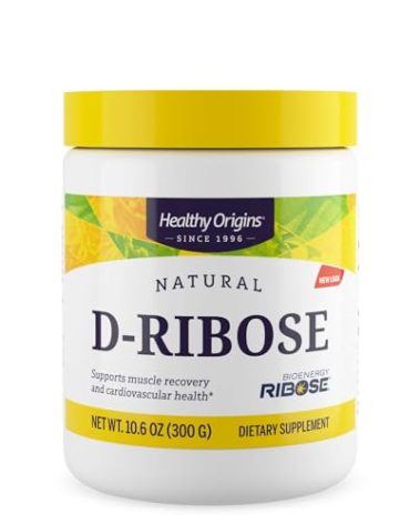 Healthy Origins D-Ribose Powder (BioEnergy, Non-GMO, Gluten Free, Energy Support, Heart Support), 10.6 Ounce