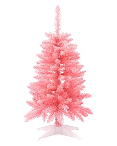 Small Christmas Tree 4FT Artificial Mini Xmas Tree for Christmas Holiday Decor,Hot Pink