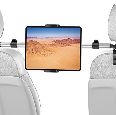 Car Tablet Holder Mount for iPad: Headrest Tablet Stand for Car Back Seat Compatible with iPad Pro Air Mini | Galaxy Tab | Kindle Fire HD | Switch OLED or Other 4.7-16.1" Devices