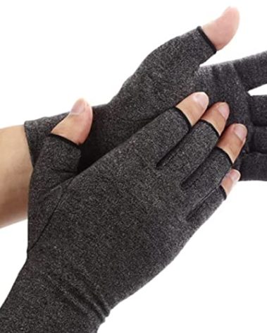 Ergo Glove - The Best Typing Glove for Cold Offices | Limber Hands With Compression | Clean Laptop Palm Rests | Gaming Gloves | Large