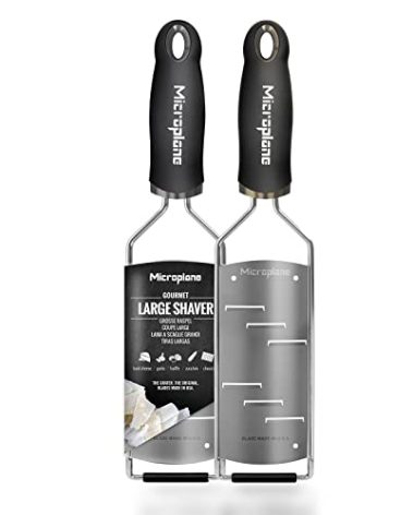 Microplane Gourmet Series Hand Held Parmesan Cheese Shaver (Black)