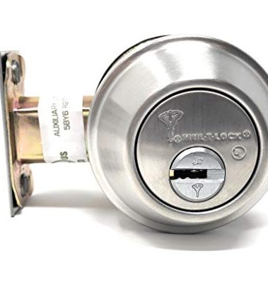 Mul-T-Lock Cronus High Security Grade 2 Single Cylinder Dead-Bolt w/Thumb Turn 2-3/8 or 2-3/4 Adjustable Backset for Commercial and Residential Metal Or Wood Doors (Stainless Steel)