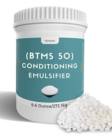 9.6 oz BTMS 50 Conditioning Emulsifier for Making Leave-in Conditioner, Premium BTMS 50 Conditioning Emulsifier Granules, Higher Activity Than BTMS 25, Suitable for Making Lotions, Shampoos and More