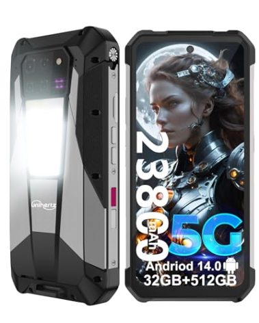 8849PRO Tank 3 Pro Rugged Smartphone, Android 14 5G Cell Phone with Projector, 32GB RAM+512GB ROM, 6.79" Waterproof Outdoor Mobile Phones Unlocked, 23800mAh/OTG/GPS(Support T-Mobile&Verizon Only)