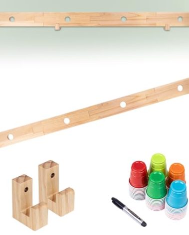 WodGod Board with Wall Mounts and Black Marker, 4 Person, Set: 1 Board + 2 Wall Mounts + 1 Black Marker, Perfect for Parties, Weddings, Family Gatherings