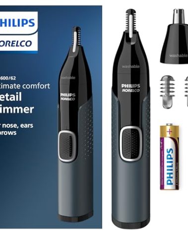 Norelco Philips Nose Trimmer 3000, for Nose, Ears Eyebrows, NT3600/62